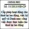 Giấy phép hoạt động cho thuê lại lao động